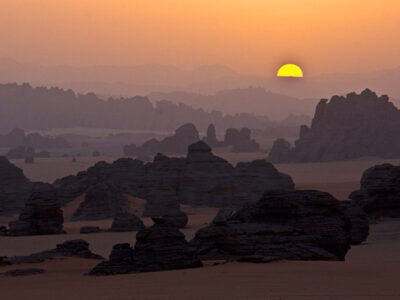 Tramonto nel Tibesti